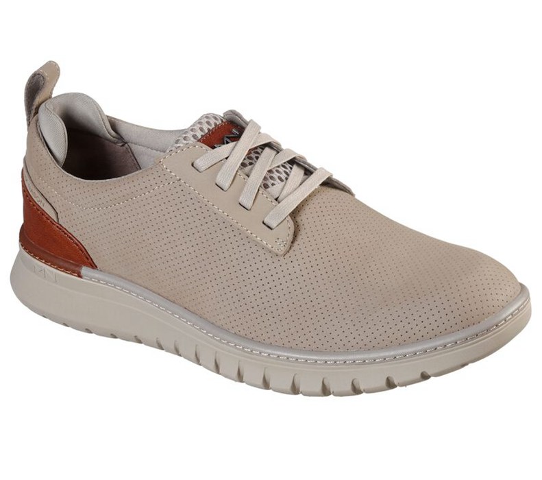 Skechers Neo Casual - Landmark - Mens Lace Up Shoes Khaki [AU-ZA2958]